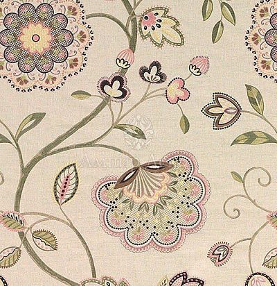 Портьерная ткань с цветочным узором BF10498/3 GP&JBaker
