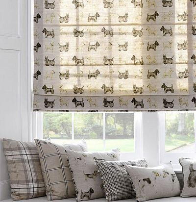 Портьерная ткань в клетку Glentress Coal  - 1