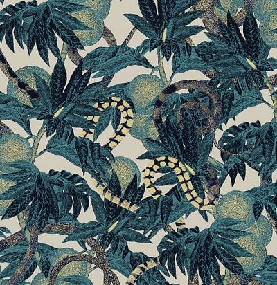 Символ богатства и изобилия - змея. Тропики, сочетание техник нанесения чернил. Яркие, природные отт Khroma