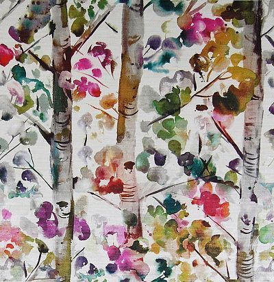 Портьерная ткань с растительным узором Izusa Lotus Voyage Decoration