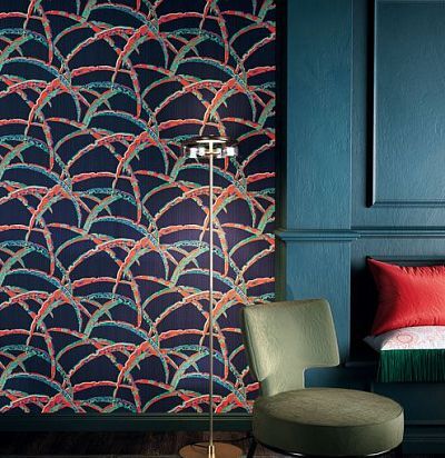 Обои с абстрактным артнаментом в японском стиле KIM501 Khroma