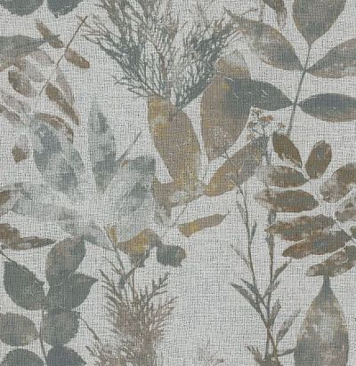ткань современная с растительным узором с утяжелителем 8004-193 ADO