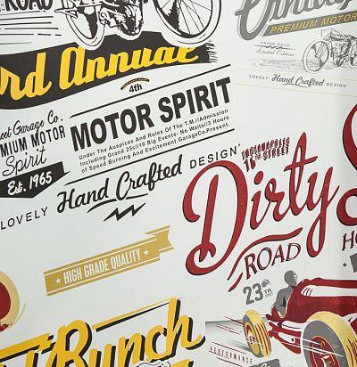 Обои KT Exclusive Stars&Stripes 2800003 Vintage Rally red KT Exclusive