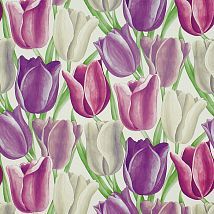 Фото: обои с фиолетовыми тюльпанами DVIWEA101- Ампир Декор