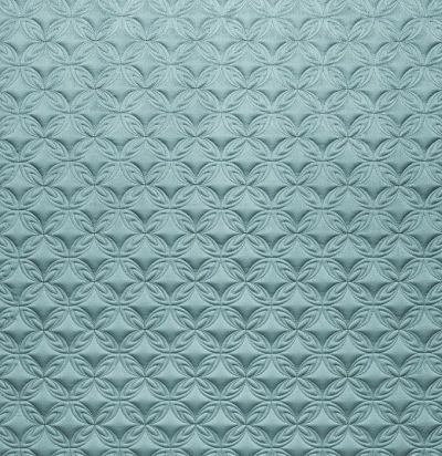 Стеганые обои зеленовато-голубые дизайн амулет 10-011-115-27 