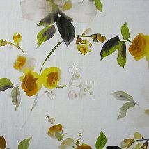Фото: натуральная ткань с акварельным принтом 10368.32- Ампир Декор