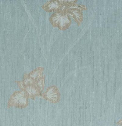 обои голубые с ирисами 10075 