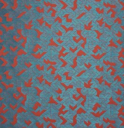 Портьера из Франции 10648.70 Origami Orange Sienne Nobilis