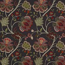 Фото: Льняная ткань с вышивкой F4102/03- Ампир Декор