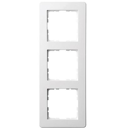 Рамка G-Flex  3-постовая, цвет белый глянцевый Jasmart