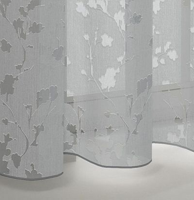 ткань однотонная с прозрачным узором 3444-192 ADO - 1