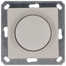 Фото: LED Диммер с накладкой 30-400W, 1gang 2way, цвет Тауп- Ампир Декор