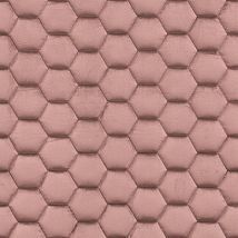 Фото: Стеганые обои  бежево-розовые дизайн малые соты  10-002-122-20- Ампир Декор