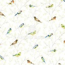 Фото: портьерная английская ткань Garden Birds Cream- Ампир Декор