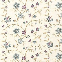 Фото: ткань с вышивкой цветы PF50366/4- Ампир Декор