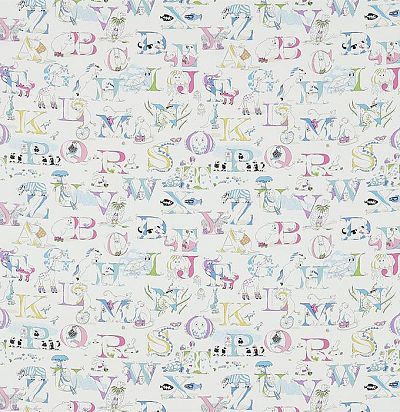 хлопковая ткань в детскую с животными 223911 Sanderson