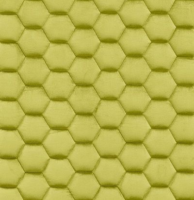 Стеганые обои  золотисто-зеленые дизайн малые соты  10-002-133-27 