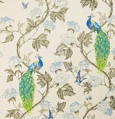 английская ткань для портьер Arabesque Ivory 