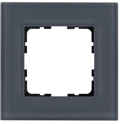 Рамка 1-постовая, стекло цвет Маренго Jung