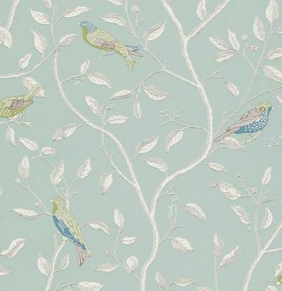 голубые обои с птицами DOPWFI103 Sanderson