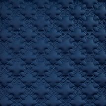 Фото: Стеганые обои  ярко-синие дизайн Дамаск 20-022-120-00- Ампир Декор