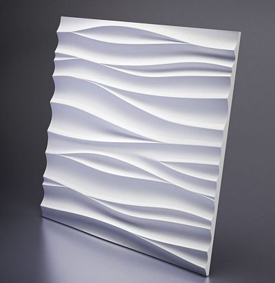 D-0002-2 3D  Silk-2 Дизайнерская панель из гипса 