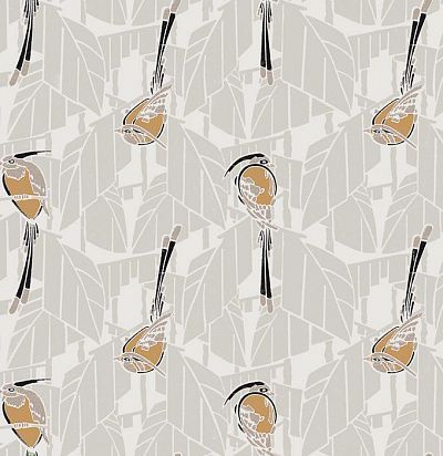 Обои со стилизованными птичками FOL605 Khroma