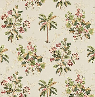 ткань из льна с растительным узором 321681 Zoffany