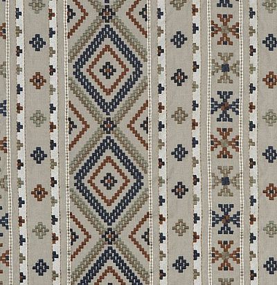 льняная ткань из англии с вышивкой FD715H46 Mulberry