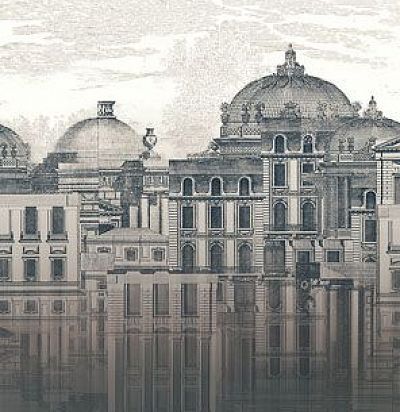 Панно с видом на город в тумане DGKEN3021 Khroma - 1