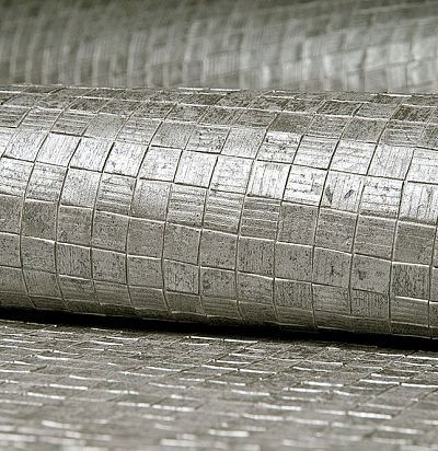 Серебряные обои с геометрическим узором 75104 ARTE - 1