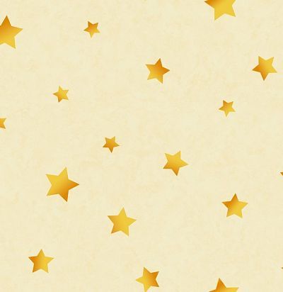 Обои желтые со звездами DK5811 