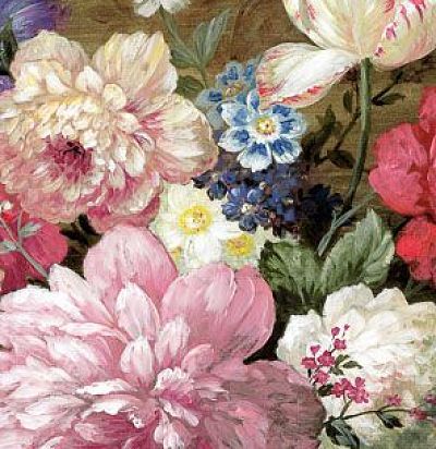 Панно с крупнораппортными цветами DGKEN1012 Khroma