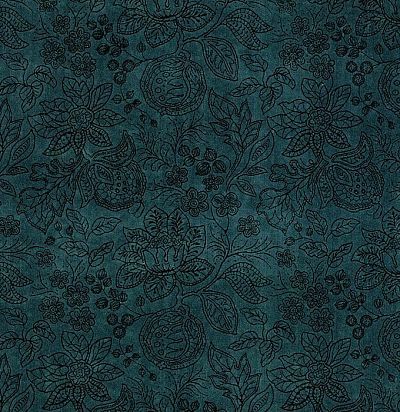 Темная бархатная ткань с цветочным узором F4012/07 Colefax and Fowler