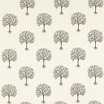 Фото: Ткань дизайнерская вышивка деревья с фруктами F1541/02- Ампир Декор