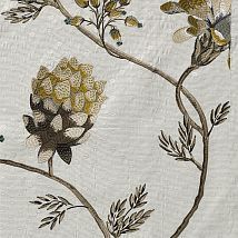 Фото: хлопковая ткань для портьер с цветочной вышивкой 10475.36 Flore- Ампир Декор