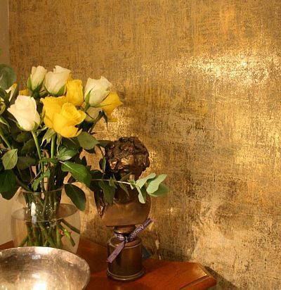 обои золотые состаренные 10253  - 1