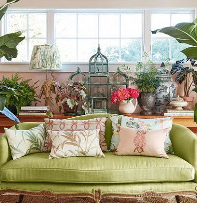 ткань современная дизайн фрукты  вышитые ананасы 44172-425  - 2