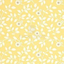 Фото: Желтые обои с цветочным узором BW45046/6- Ампир Декор