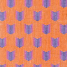 Фото: негорючая портьерная ткань с геометрическим принтом Batumi CS 03- Ампир Декор