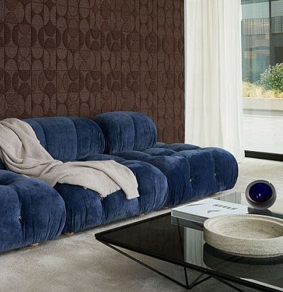 обои современные  текстильные коричневые 85553 ARTE - 1