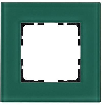 Рамка 1-постовая, стекло цвет Лазурный Jasmart