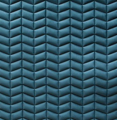 Стеганые обои  темно-бирюзовые дизайн Модерн вертикальный 20-016-118-27 