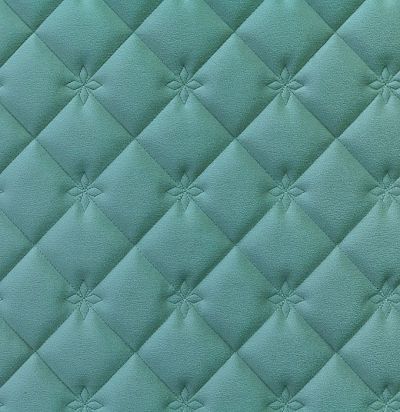 Стеганые обои  голубовато-зеленые дизайн принцесса 10-004-116-00 