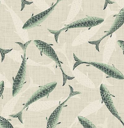 обои с зелеными рыбами IUM004 Khroma
