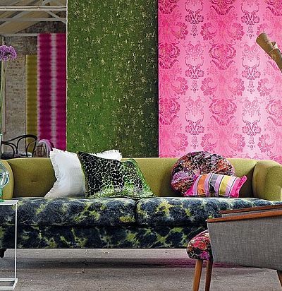 зеленые однотонные обои P622/14  - 1