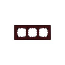 Фото: Рамка 3-постовая, стекло цвет Гранатовый- Ампир Декор