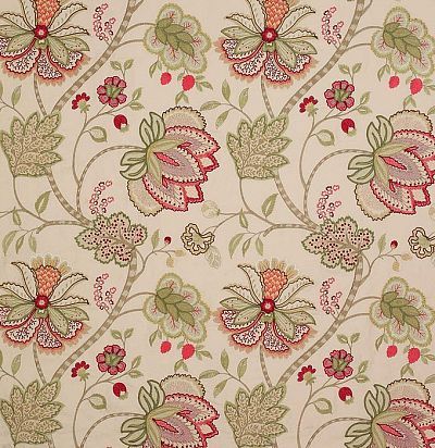 Портьерная ткань с вышитым узором F4102/01 Colefax and Fowler