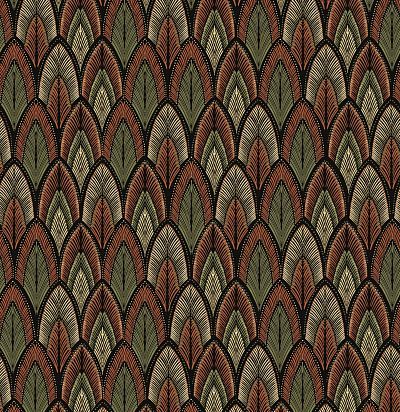 Обои рулонные узор из перьев птиц SUM405 Khroma