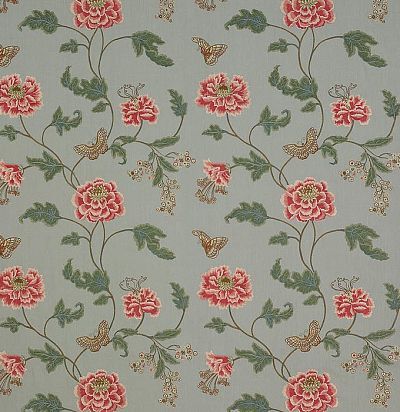 Льняная портьера с вышивкой F4111/02 Colefax and Fowler